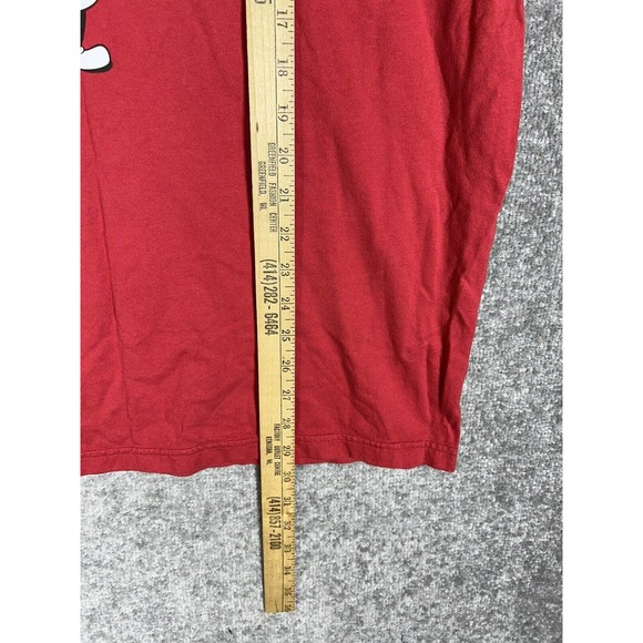 Disney x AE American Eagle Mickey Mouse Be Love Fun True You T-shirt Mens XL Red - Picture 14 of 14